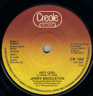 JERRY MIDDLETON, HEY GIRL / I'M YOUR LOVIN MAN 