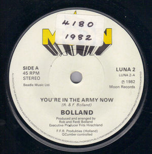 BOLLAND  , YOU'RE IN THE ARMY NOW / THE DOMINO THEORY THEME
