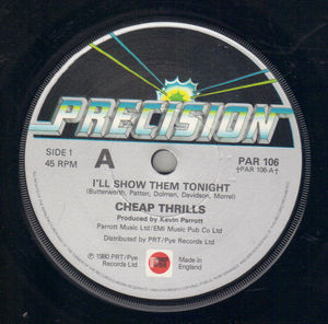 CHEAP THRILLS , I'LL SHOW THEM TONIGHT / MISS LONELY HEART 