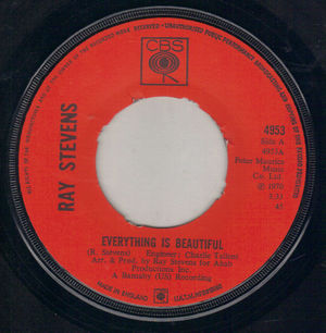 RAY STEVENS, EVERYTHING IS BEAUTIFUL / A BRIGHTER DAY