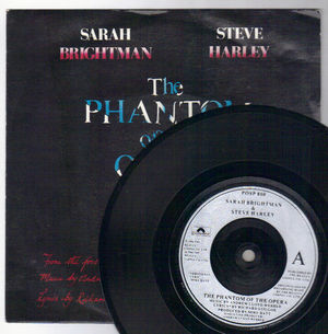 SARAH BRIGHTMAN & STEVE HARLEY, THE PHANTOM OF THE OPERA / OVERTURE (silver label)