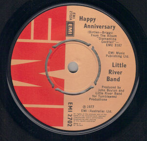 LITTLE RIVER BAND, HAPPY ANNIVERSARY / THE INNER LIGHT (looks unplayed)