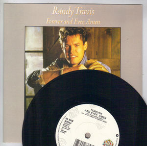 RANDY TRAVIS, FOREVER AND EVER AMEN / PROMISES (looks unplayed)