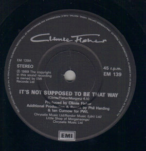 CLIMIE FISHER , IT'S NOT SUPPOSED TO BE THAT WAY / SOUL MIX  (looks unplayed)