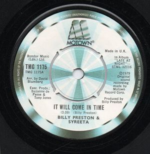 BILLY PRESTON & SYREETA , IT WILL COME IN TIME / ALL I WANTED WAS YOU