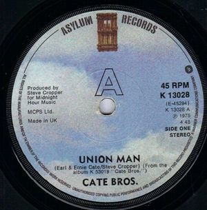 CATE BROS , UNION MAN / EASY WAY OUT