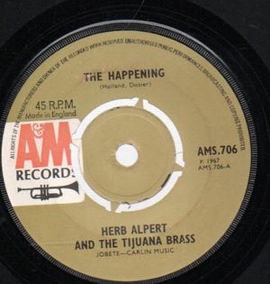 HERB ALPERT , THE HAPPENING / TOWN WITHOUT PITY 