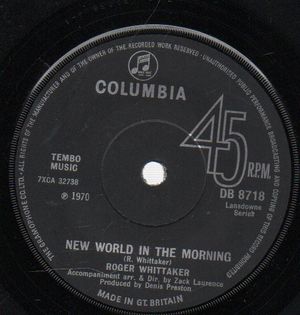 ROGER WHITTAKER , NEW WORLD IN THE MORNING / THE BOOK 