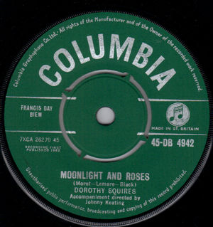 DOROTHY SQUIRES , MOONLIGHT AND ROSES / ARE YOU?