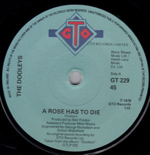 DOOLEYS, A ROSE HAS TO DIE / HUNGRY FOR LOVE 