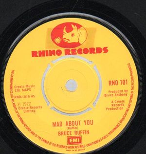 BRUCE RUFFIN, MAD ABOUT YOU / SAVE THE PEOPLE 