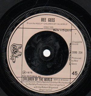 BEE GEES, CHILDREN OF THE WORLD / BOOGIE CHILD