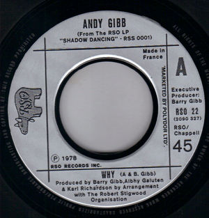ANDY GIBB , WHY / ONE MORE LOOK AT THE NIGHT 