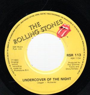 ROLLING STONES , UNDERCOVER OF THE NIGHT / ALL THE WAY DOWN 