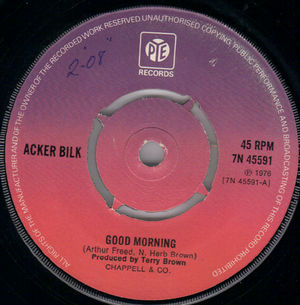 ACKER BILK , GOOD MORNING / SIPPING CIDER
