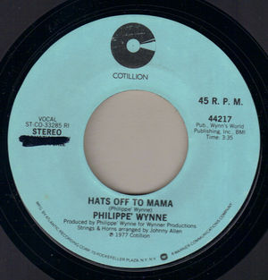 PHILIPPE WYNNE, HATS OFF TO MAMA / MONO - PROMO
