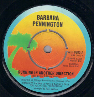 BARBARA PENNINGTON, RUNNING IN ANOTHER DIRECTION / RUNNING AWAY 