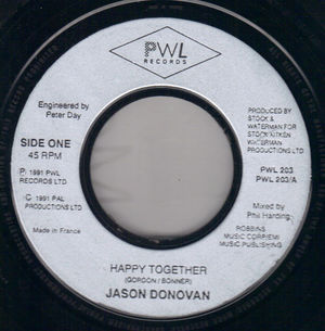 JASON DONOVAN, HAPPY TOGETHER / SHES IN LOVE WITH YOU