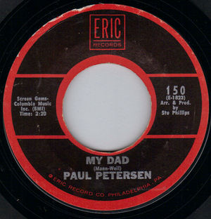 PAUL PETERSEN,  MY DAD / SHE CAN'T FIND HER KEYS 