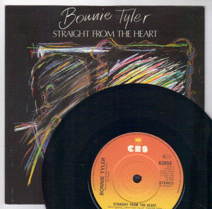 BONNIE TYLER , STRAIGHT FROM THE HEART / FIRST LOVE ( looks unplayed)
