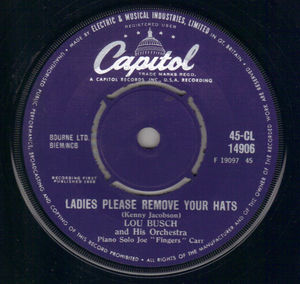 LOU BUSCH, LADIES PLEASE REMOVE YOUR HATS / YOUNG ENOUGH TO DREAM (