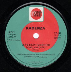 KADENZA, LETS STAY TOGETHER - night club nix / vocal mix
