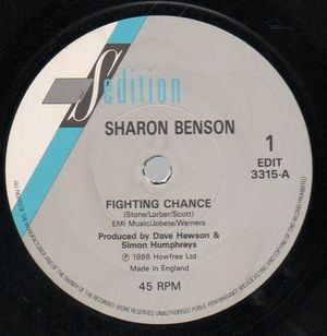 SHARON BENSON, FIGHTING CHANCE / WHEN LOVES SO RIGHT 