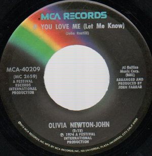 OLIVIA NEWTON-JOHN, IF YOU LOVE ME / BROTHERLY LOVE 