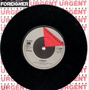 FOREIGNER , URGENT / GIRL ON THE MOON