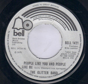 GLITTER BAND, PEOPLE LIKE YOU AND PEOPLE LIKE ME / MAKES YOU BLIND 