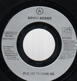 BRYAN ADAMS , PLEASE FORGIVE ME / CANT STOP THIS THING WE STARTED (LIVE)