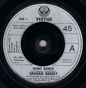 GRAHAM BONNET , NIGHT GAMES / OUT ON THE WATER
