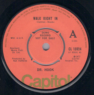 DR HOOK, WALK RIGHT IN / SEXY ENERGY - PROMO