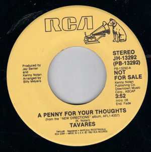 TAVARES, A PENNY FOR YOUR THOUGHTS - PROMO PRESSING